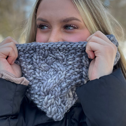 KNIT Pattern for Iron Ranger Cowl | Knit Cowl Pattern | Cowl Knitting Pattern | DIY Written Knit Instructions