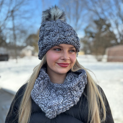 KNIT Pattern for Iron Ranger Cowl | Knit Cowl Pattern | Cowl Knitting Pattern | DIY Written Knit Instructions