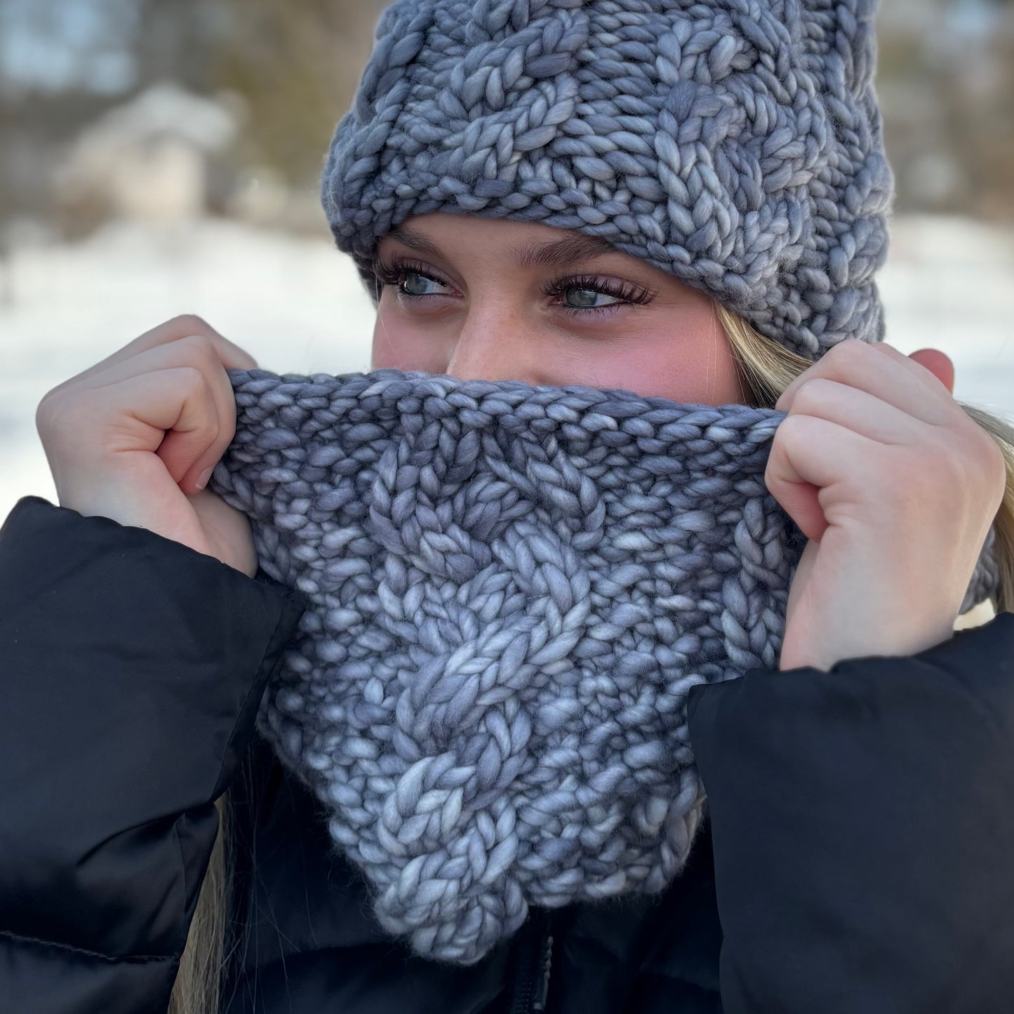 KNIT Pattern for Iron Ranger Cowl | Knit Cowl Pattern | Cowl Knitting Pattern | DIY Written Knit Instructions