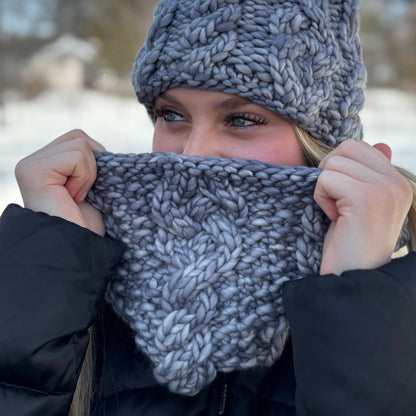 KNIT Pattern for Iron Ranger Cowl | Knit Cowl Pattern | Cowl Knitting Pattern | DIY Written Knit Instructions