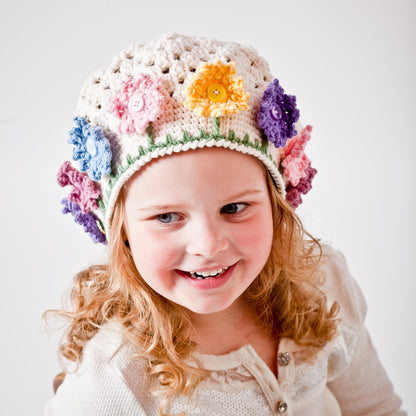Crochet Pattern for Flower Garden Hat | Crochet Hat Pattern | Hat Crocheting Pattern | DIY Written Crochet Instructions