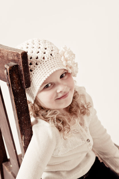 Crochet Pattern for Taryn Hat (with interchangeable flowers) | Crochet Hat Pattern | Hat Crocheting Pattern | DIY Written Crochet Instructions