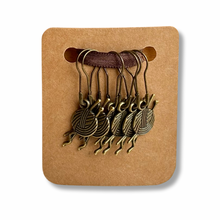 Load image into Gallery viewer, Stitch Markers:  Ball of Yarn with bronze finish (set of 6 markers)
