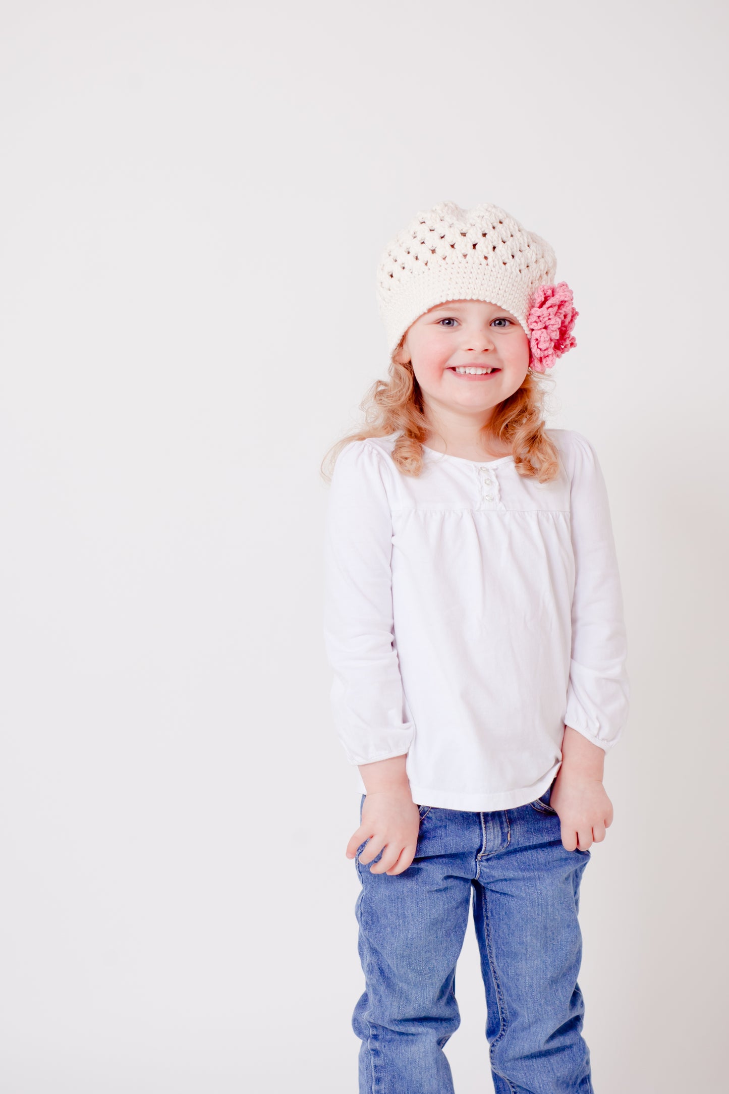 Crochet Pattern for Taryn Hat (with interchangeable flowers) | Crochet Hat Pattern | Hat Crocheting Pattern | DIY Written Crochet Instructions