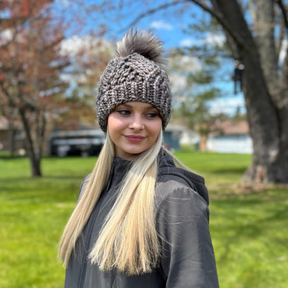 KNIT Pattern for Diamond Twist Beanie | Knit Hat Pattern | Hat Knitting Pattern | DIY Written Knit Instructions
