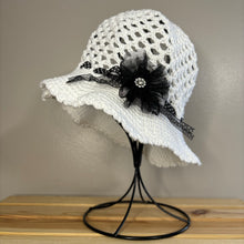 Load image into Gallery viewer, Premium Handmade Sun Hat | Child Size | Detachable Faux Flower | Ready To Ship
