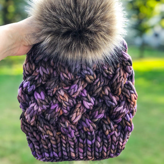 KNIT Pattern for Yukon Slouch | Knit Hat Pattern | Hat Knitting Pattern | DIY Written Knit Instructions