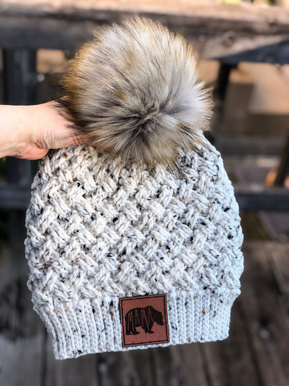 Leather Minnesota Patch for Hat (Various Options)