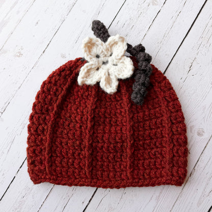 Crochet Pattern for Chunky Rustic Pumpkin Beanie | Crochet Hat Pattern | Hat Crocheting Pattern | DIY Written Crochet Instructions