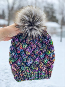 KNIT Pattern for Yukon Slouch | Knit Hat Pattern | Hat Knitting Pattern | DIY Written Knit Instructions