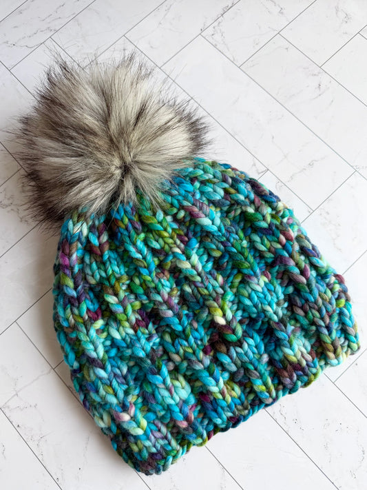 KNIT Pattern for Due North Beanie | Knit Hat Pattern | Hat Knitting Pattern | DIY Written Knit Instructions