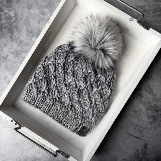 KNIT Pattern for Crossweave Beanie | Knit Hat Pattern | Hat Knitting Pattern | DIY Written Knit Instructions