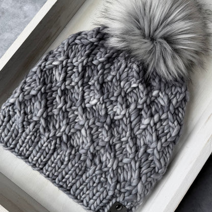 KNIT Pattern for Crossweave Beanie | Knit Hat Pattern | Hat Knitting Pattern | DIY Written Knit Instructions