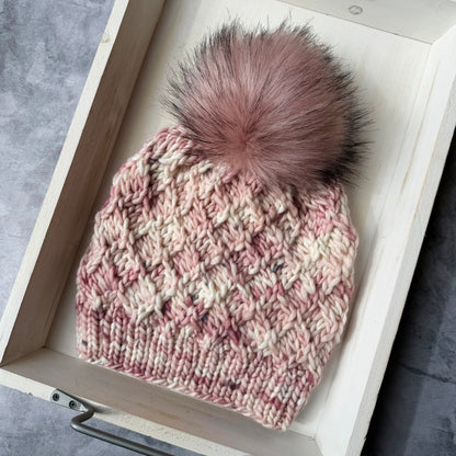 KNIT Pattern for Crossweave Beanie | Knit Hat Pattern | Hat Knitting Pattern | DIY Written Knit Instructions