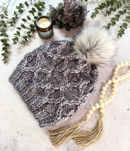 KNIT Pattern for Boundary Waters Beanie | Knit Hat Pattern | Hat Knitting Pattern | DIY Written Knit Instructions