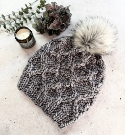 KNIT Pattern for Boundary Waters Beanie | Knit Hat Pattern | Hat Knitting Pattern | DIY Written Knit Instructions