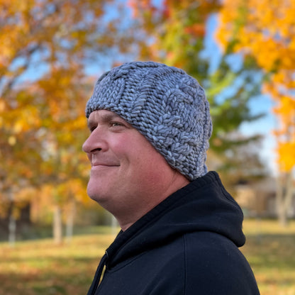 KNIT Pattern for Split Rock Cable Beanie | Knit Hat Pattern | Hat Knitting Pattern | DIY Written Knit Instructions