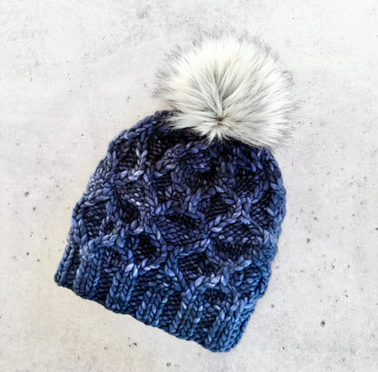KNIT Pattern for Boundary Waters Beanie | Knit Hat Pattern | Hat Knitting Pattern | DIY Written Knit Instructions