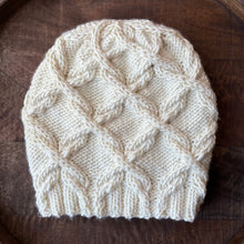 Load image into Gallery viewer, KNIT Pattern for Double Cross Beanie or Slouch | Knit Hat Pattern | Hat Knitting Pattern | DIY Written Knit Instructions
