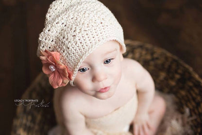 Crochet Pattern for Bella Slouch Beanie Hat with Bobble Bow | Crochet Hat Pattern | Hat Crocheting Pattern | DIY Written Crochet Instructions