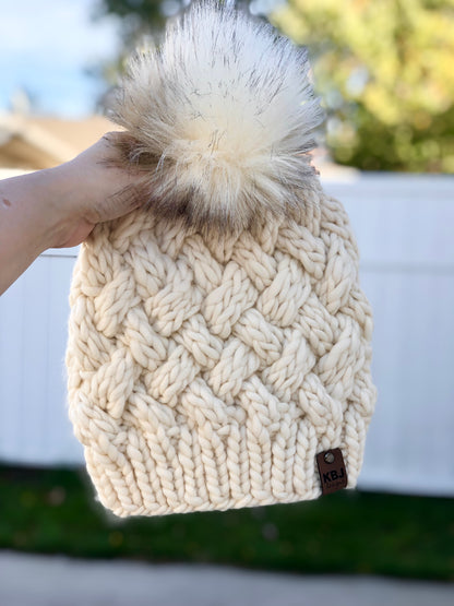 KNIT Pattern for Yukon Slouch | Knit Hat Pattern | Hat Knitting Pattern | DIY Written Knit Instructions