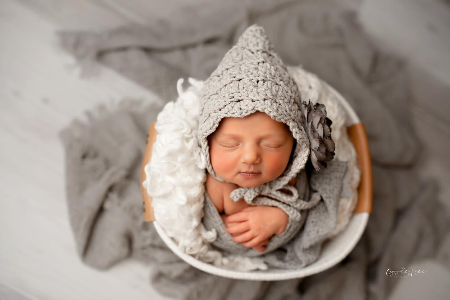 Crochet Pattern for Angelina Pixie Bonnet | Crochet Baby Hat Pattern | Baby Bonnet Crocheting Pattern | DIY Written Crochet Instructions