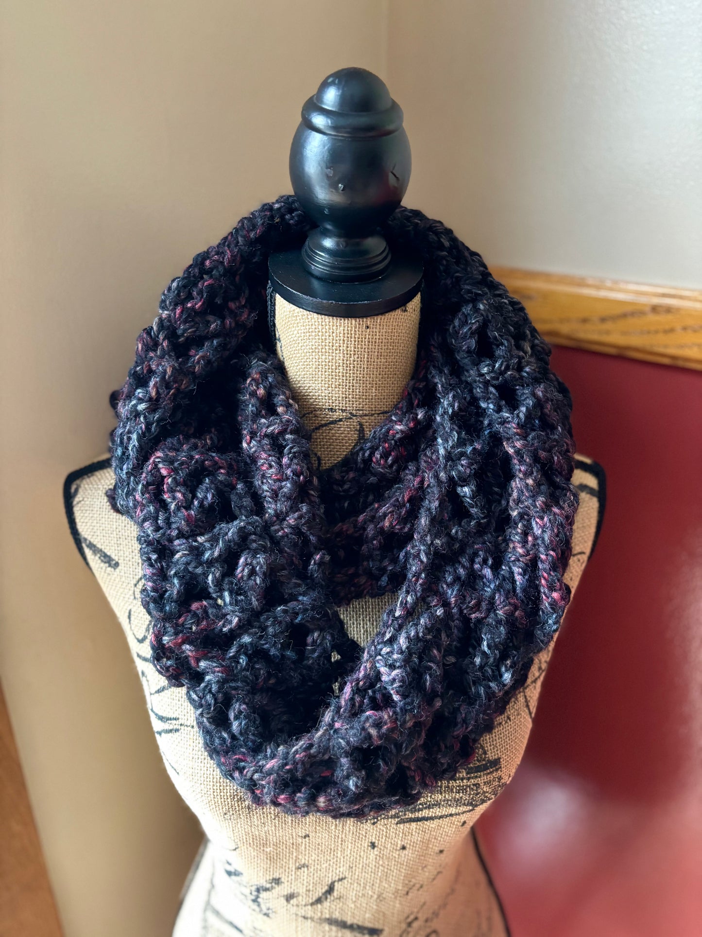 Premium Handmade Beanie & Cowl Set  | Detachable Faux Fur Pom Pom | ADULT size | Ready To Ship