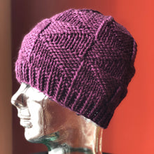 Load image into Gallery viewer, Trilateral Beanie LUXURY Handmade 100% Merino Wool Knit Beanie in Malabrigo Chunky | Unisex/Men/Women | Ready To Ship
