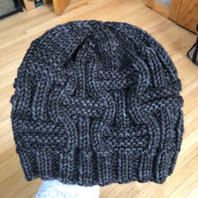 Load image into Gallery viewer, Double Basket Weave Beanie LUXURY Handmade 100% Merino Wool Knit Beanie in Malabrigo Chunky | Unisex/Men/Women | Ready To Ship
