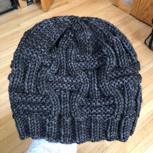 KNIT Pattern for Double Basket Weave Beanie | Knit Hat Pattern | Hat Knitting Pattern | DIY Written Knit Instructions
