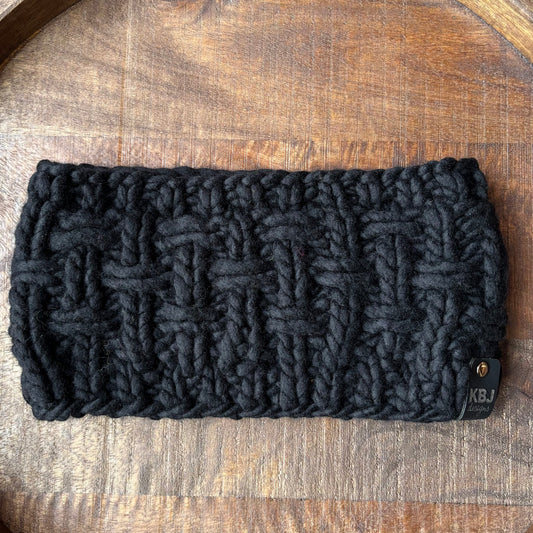 Wicker Weave Headband | LUXURY Handmade 100% Merino Wool Knit Headband | Malabrigo Rasta | Adult Size | Ready To Ship