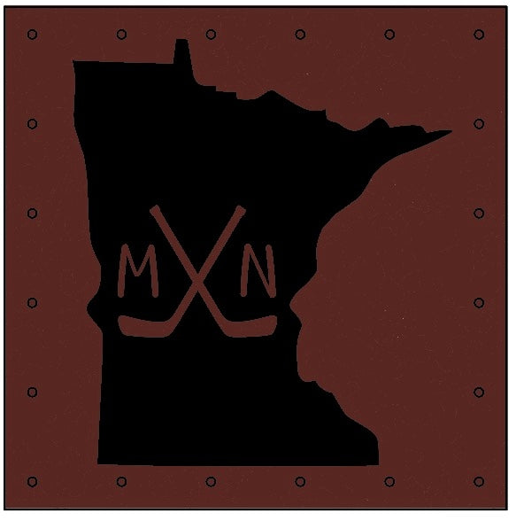 Leather Minnesota Patch for Hat (Various Options)