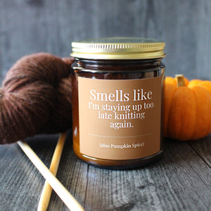 Hand-poured Coconut Soy Wax Candles for Knitters by NNK Press