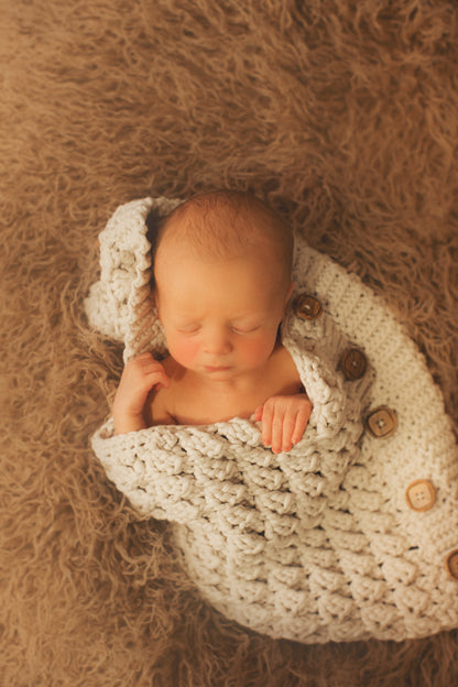 Crochet Pattern for Windchill Hooded Button Up Baby Cocoon | Crochet Hooded Cocoon Pattern | Baby Cocoon Crocheting Pattern | DIY Written Crochet Instructions