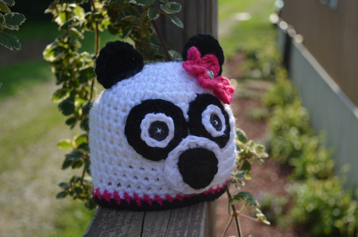 Crochet Pattern for Panda Bear Hat | Crochet Hat Pattern | Hat Crocheting Pattern | DIY Written Crochet Instructions
