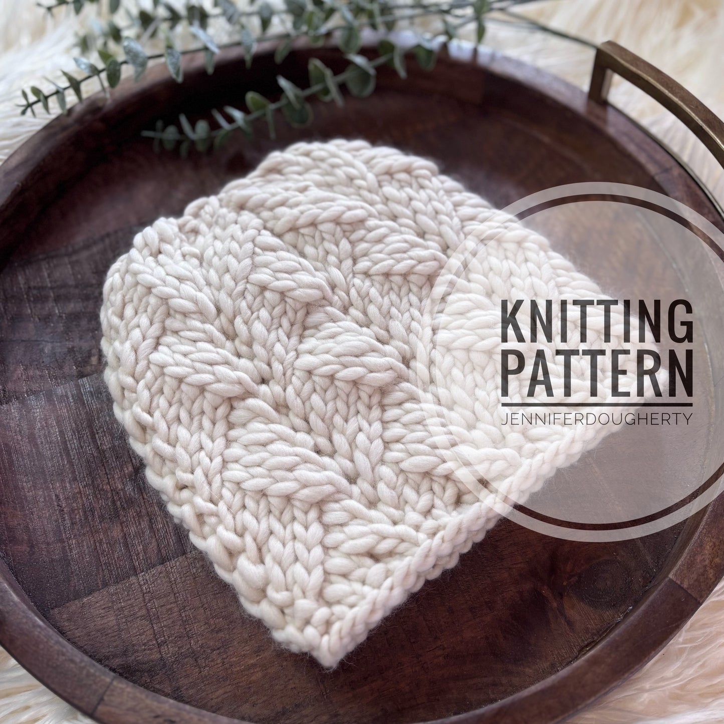 KNIT Pattern for Convergence Beanie | Knit Hat Pattern | Hat Knitting Pattern | DIY Written Knit Instructions