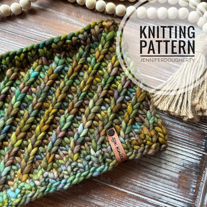 KNIT Pattern for Convolution Cowl | Knit Cowl Pattern | Cowl Knitting Pattern | DIY Written Knit Instructions