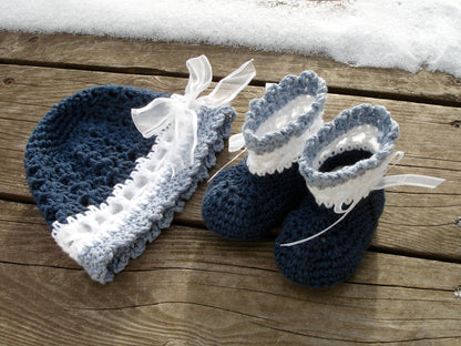 Crochet Pattern for Katrina Baby Booties | Crochet Baby Shoes Pattern | Baby Booties Crocheting Pattern | DIY Written Crochet Instructions