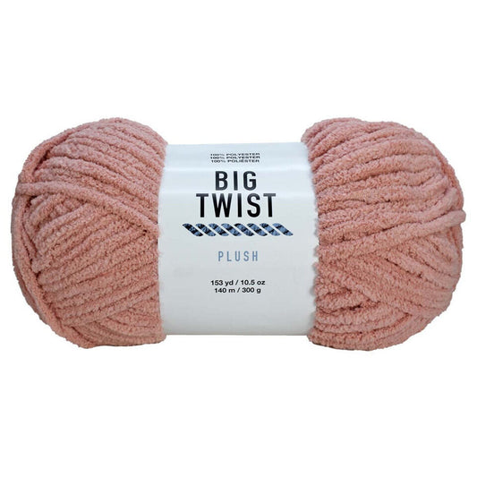 YARN:  Big Twist Plush Super Bulky Yarn in Dusty Rose