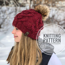 Load image into Gallery viewer, KNIT Pattern for Heart to Heart Beanie | Knit Hat Pattern | Hat Knitting Pattern | DIY Written Knit Instructions
