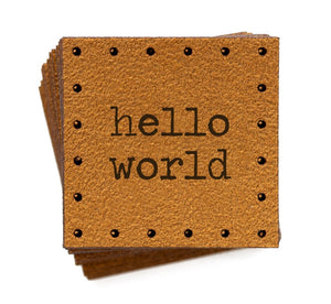 PATCHES:  Hello World patches by Angie & Britt (Set of 18 patches)