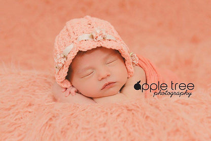 Crochet Pattern for Ashlyn Baby Bonnet | Crochet Baby Bonnet Pattern | Baby Hat Crocheting Pattern | DIY Written Crochet Instructions