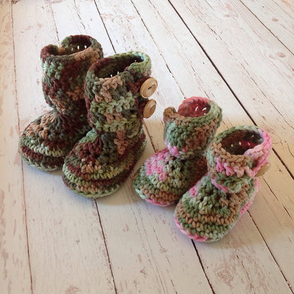 Crochet Pattern for Button Loop Booties | Crochet Baby Shoes Pattern | Baby Booties Crocheting Pattern | DIY Written Crochet Instructions