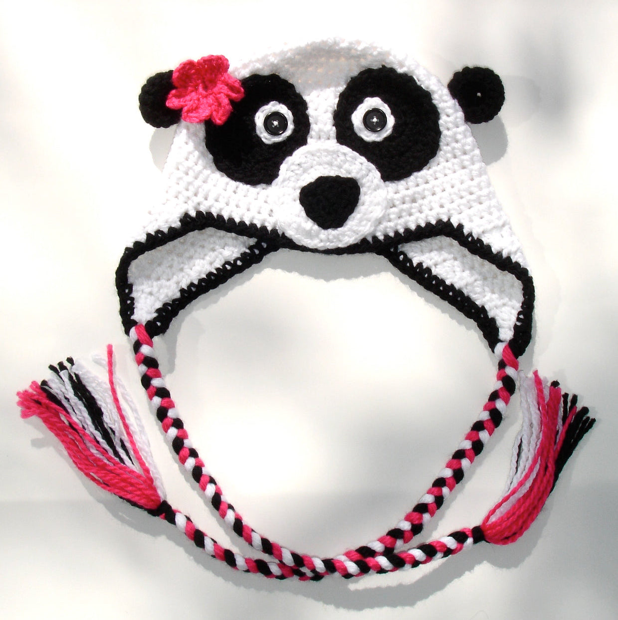 Crochet Pattern for Panda Bear Hat | Crochet Hat Pattern | Hat Crocheting Pattern | DIY Written Crochet Instructions