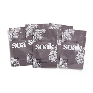 Soak Wash | Sample Size MiniSoak | Assorted Fragrances | 5 mL Single Use | Gentle No-Rinse Laundry Soap