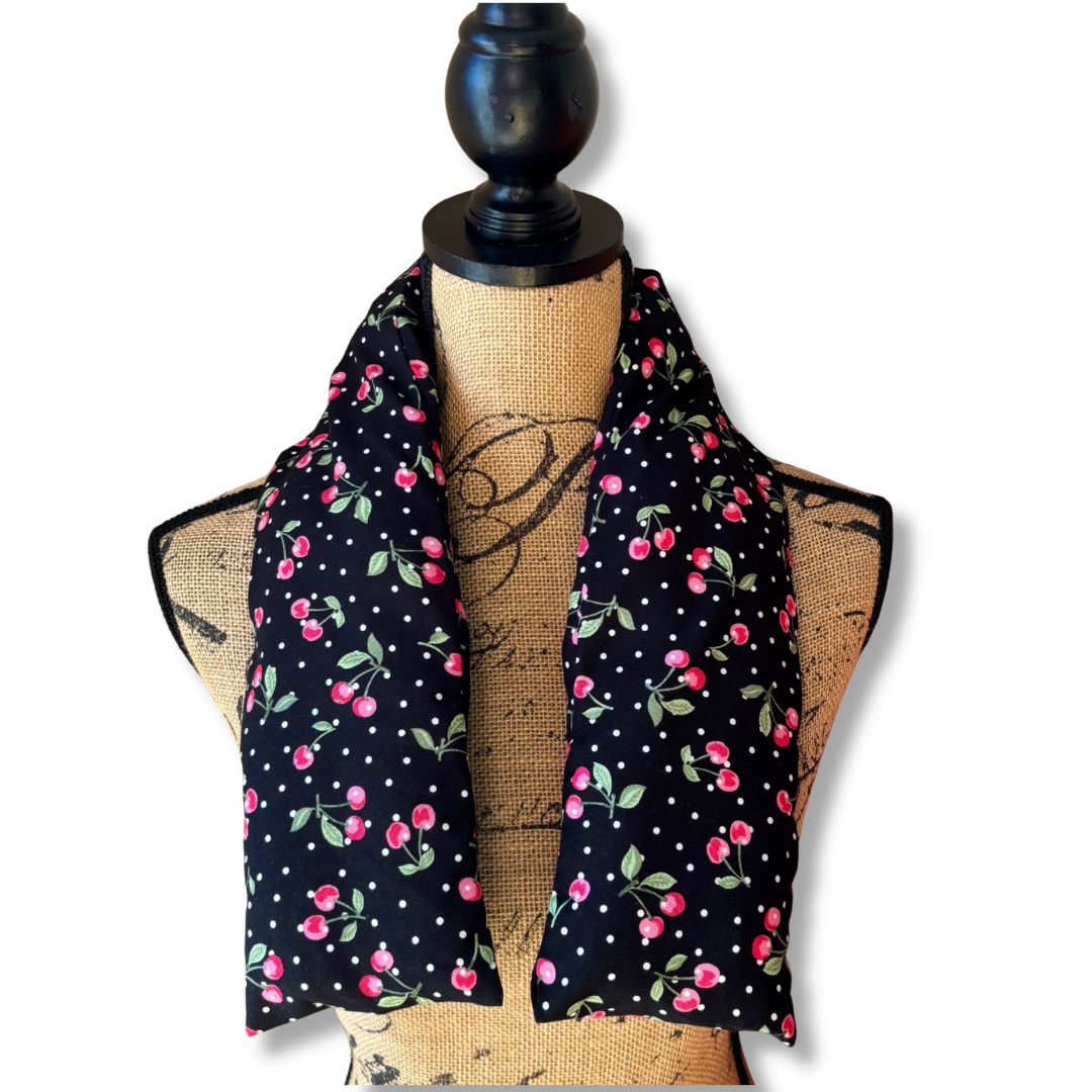 Neck Wrap | Cherry Pit Filling | Handmade Therapy Pack | Use Hot or Cold | Various Options | Luxury Gift