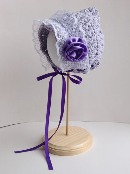Crochet Pattern for Star Stitch Pixie Bonnet | Crochet Baby Bonnet Pattern | Baby Hat Crocheting Pattern | DIY Written Crochet Instructions