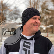 Load image into Gallery viewer, KNIT Pattern for Trilateral Beanie | Knit Hat Pattern | Hat Knitting Pattern | DIY Written Knit Instructions
