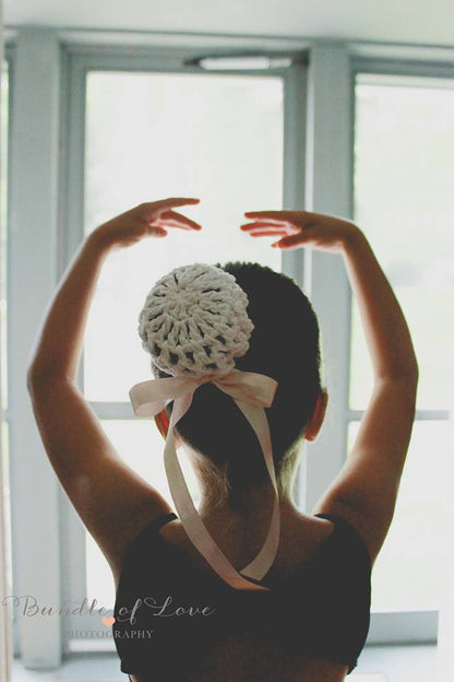 Crochet Pattern for Ballerina Bun Cover | Crochet Ballerina Bun Cover Pattern | Bun Cover Crocheting Pattern | DIY Written Crochet Instructions