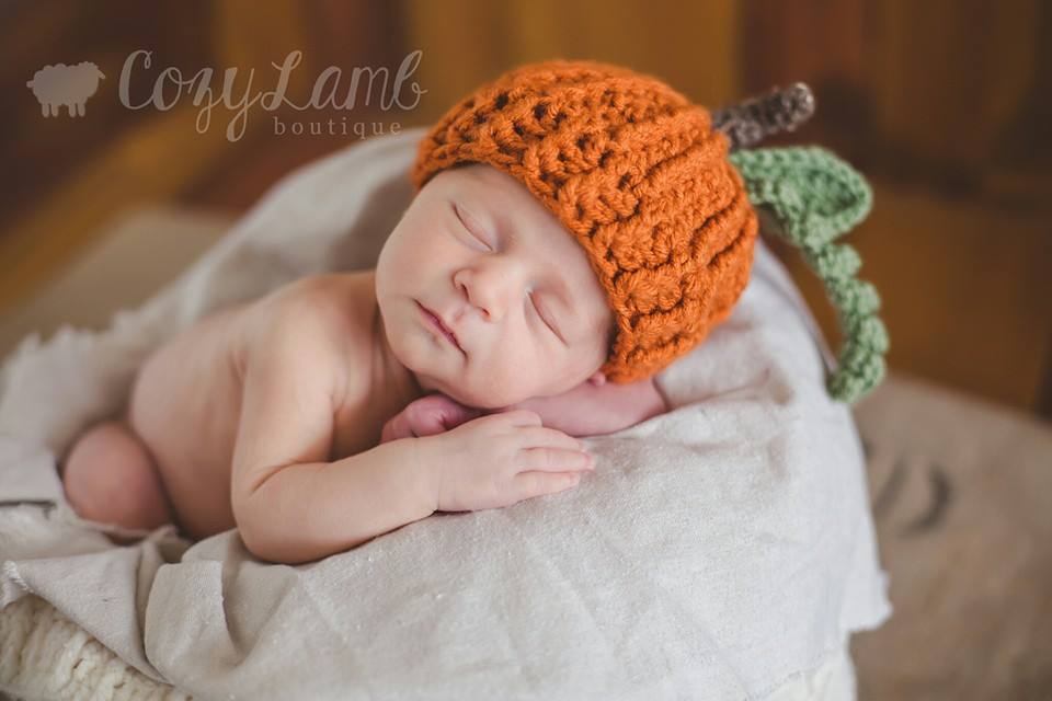 Crochet Pattern for Pumpkin Beanie | Crochet Hat Pattern | Hat Crocheting Pattern | DIY Written Crochet Instructions